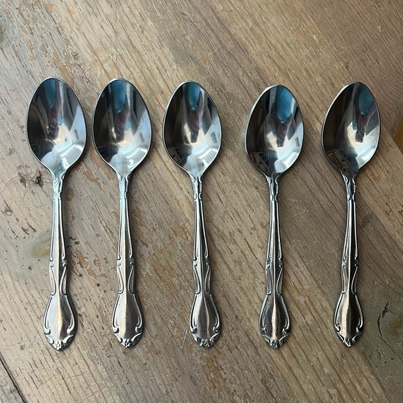 Capco Demitasse Spoons Set of 5 Replacements Korea Stainless Steel - Picture 2 of 5